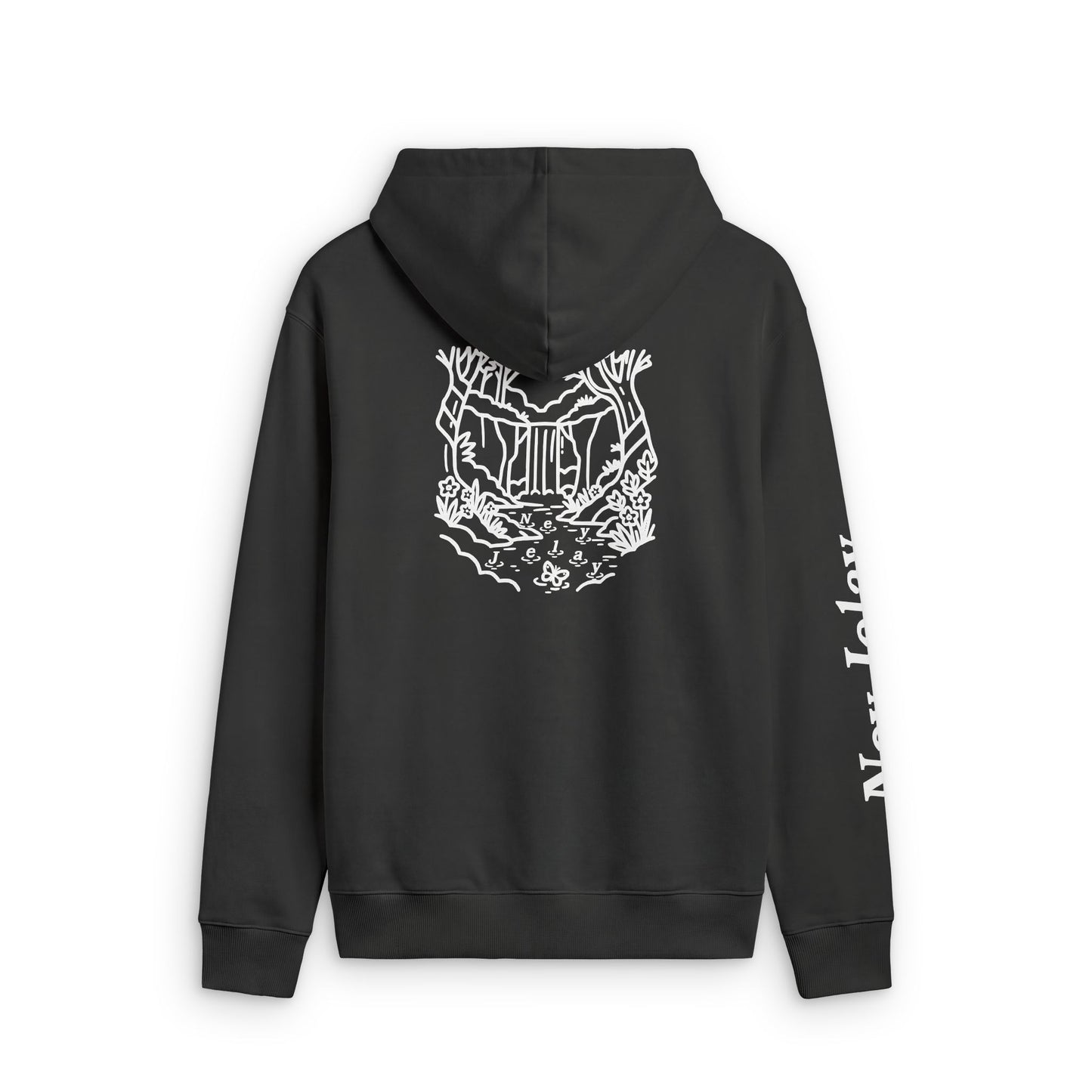 "Nature Spoke" Faded Zip Hood