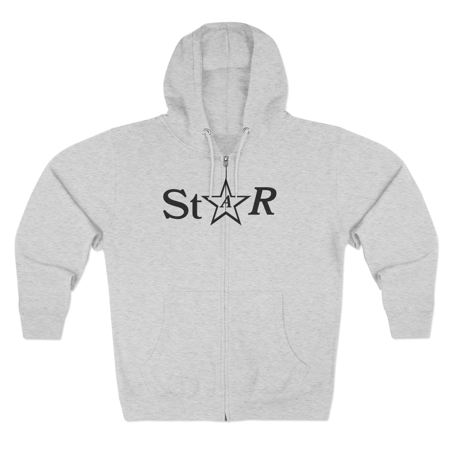 Star -  Zip Hoodie In Grey