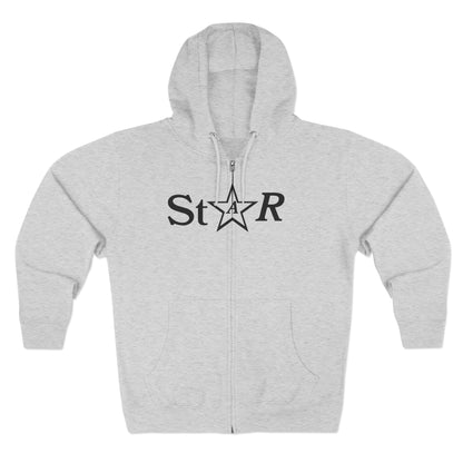 Star -  Zip Hoodie In Grey