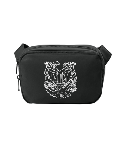"Nature Carried" Black Crossbody Bag