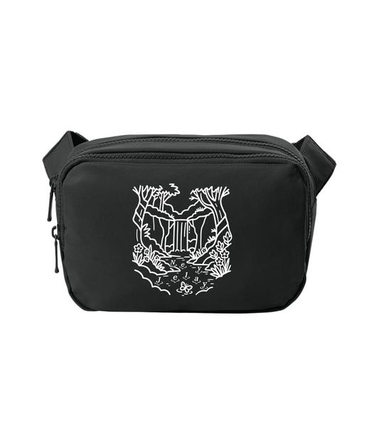 "Nature Carried" Black Crossbody Bag