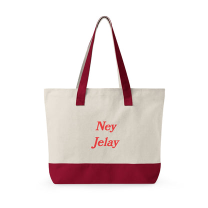 “Heart’s Reminder” - Zippered Canvas Tote